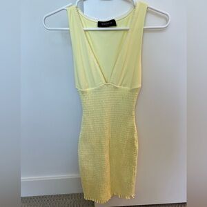 Yellow Sleeveless Dress